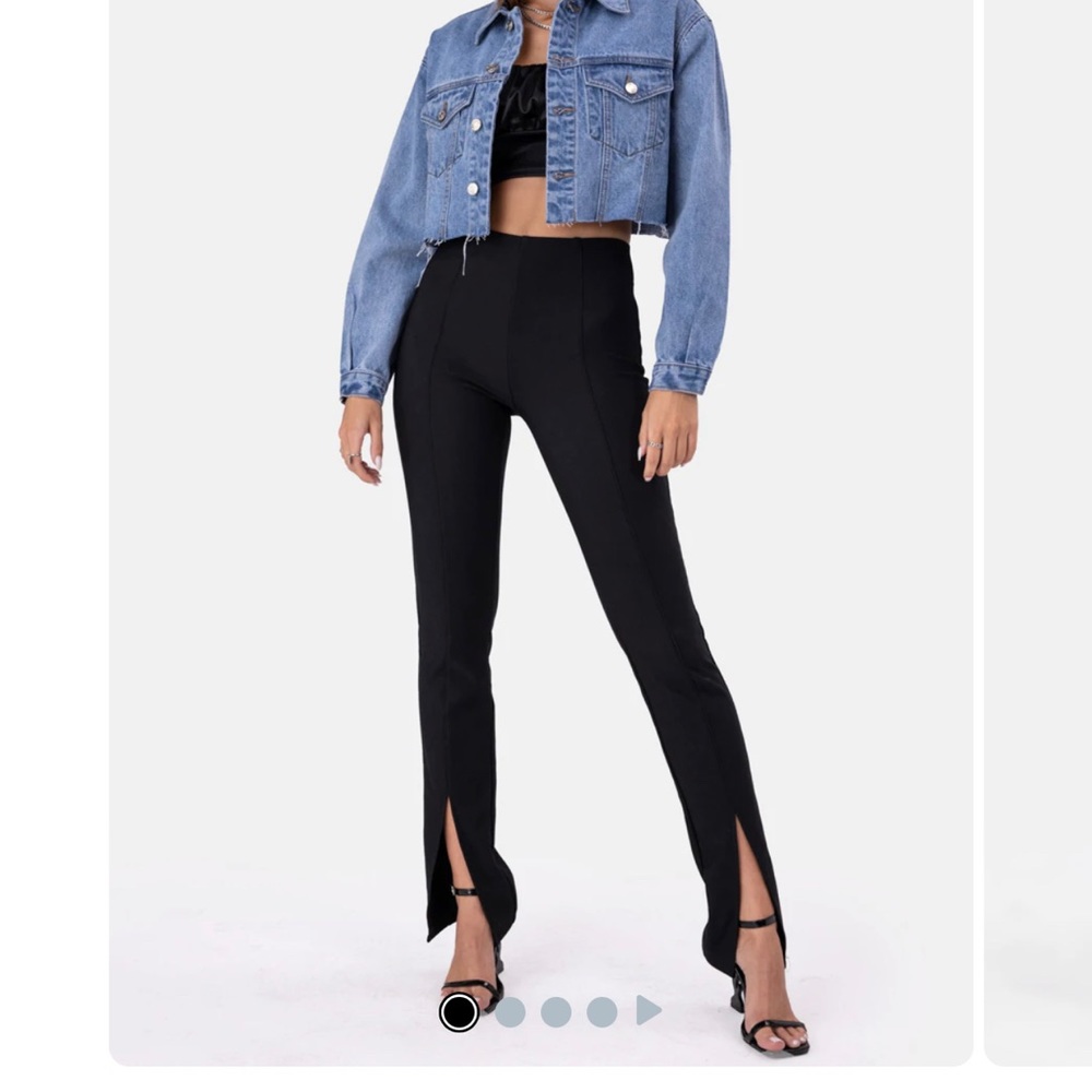 Adika split hem pants